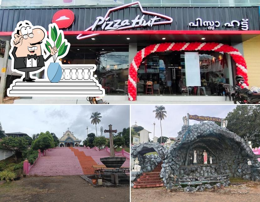 The restaurant's exterior and interior