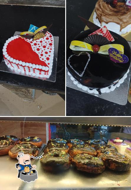 Food at SLJ Iyengar bakery and sweets