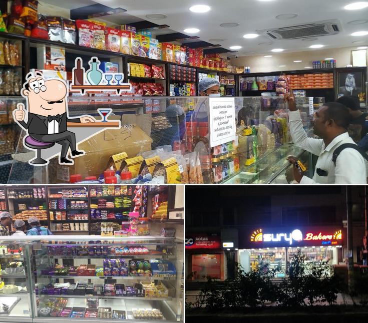 Take a seat at one of the tables at Surya Bakers