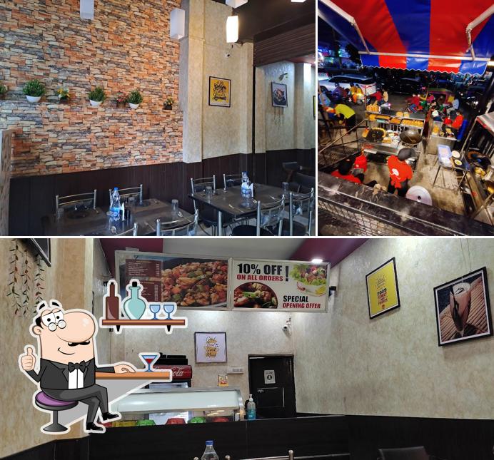 Take a seat at one of the tables at Masala kitchen