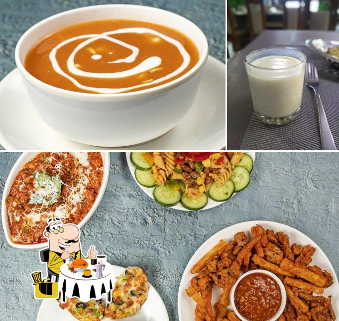 The restaurant's food and beverage