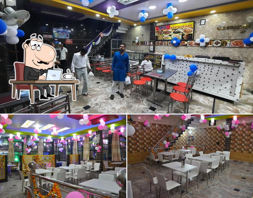 The interior of al baik restaurant