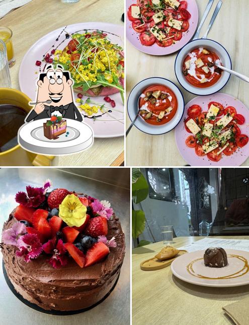 Chocolate cake at La maison