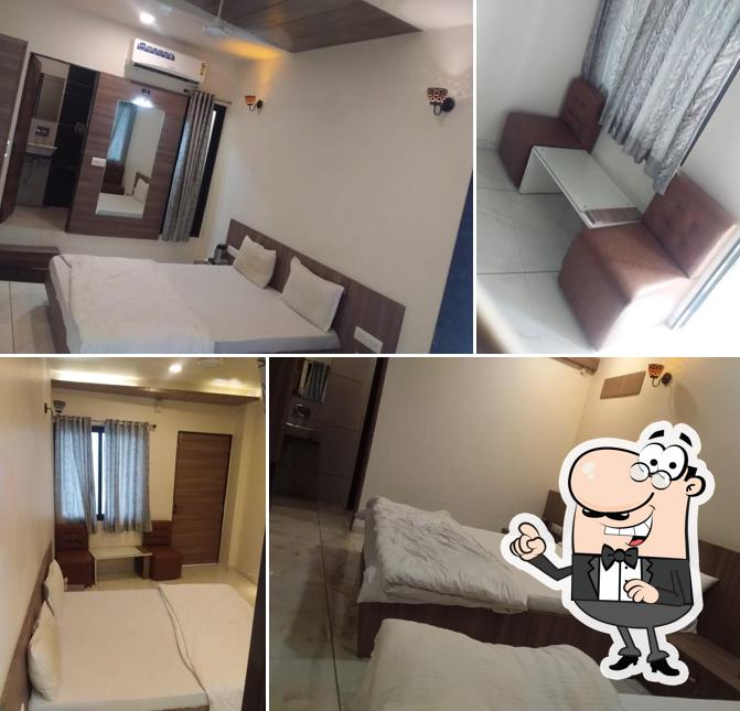 The interior of Satyam Foods & Rooms