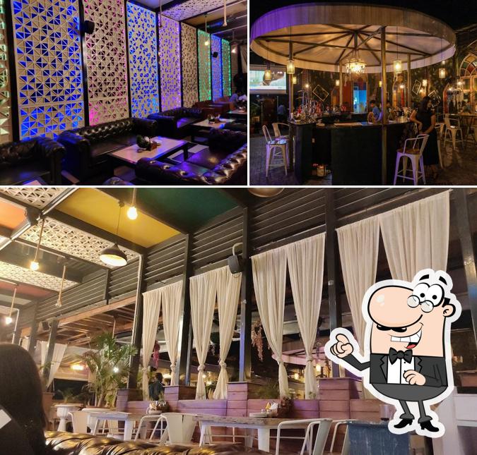 Take a seat at one of the tables at SPIRIT HOUSE