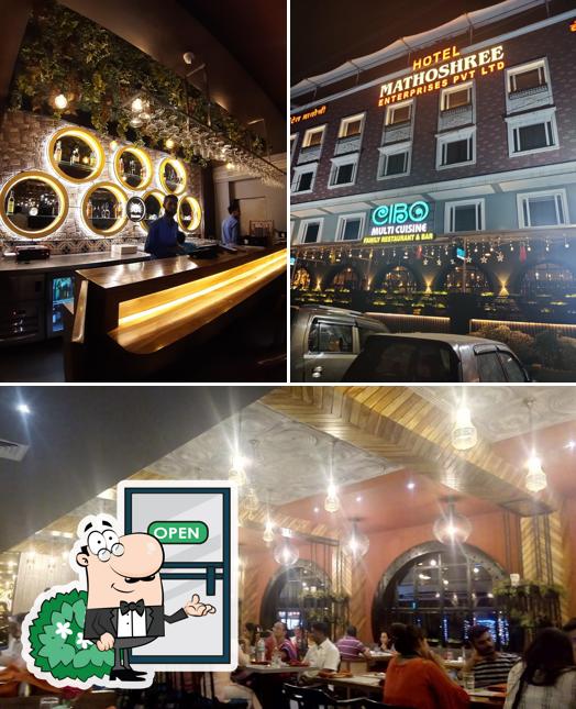 The exterior of CIBO Multi Cuisine Family Restaurant and Sports Bar