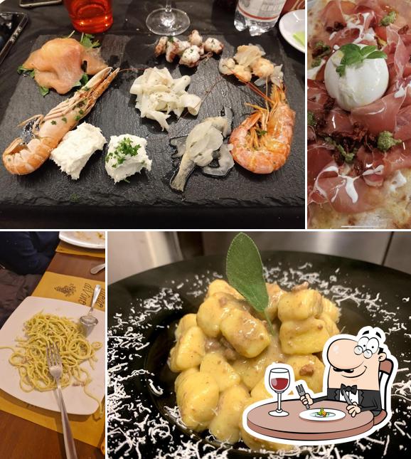 Burrata al Bar Roma Pinsa e sapori. Pinse pizze hamburger club sandwich