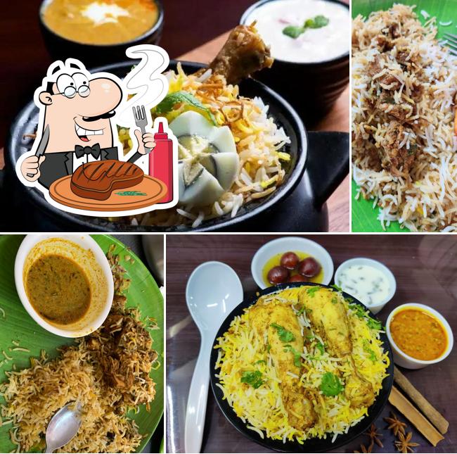 Get meat dishes at Mehek Biryani