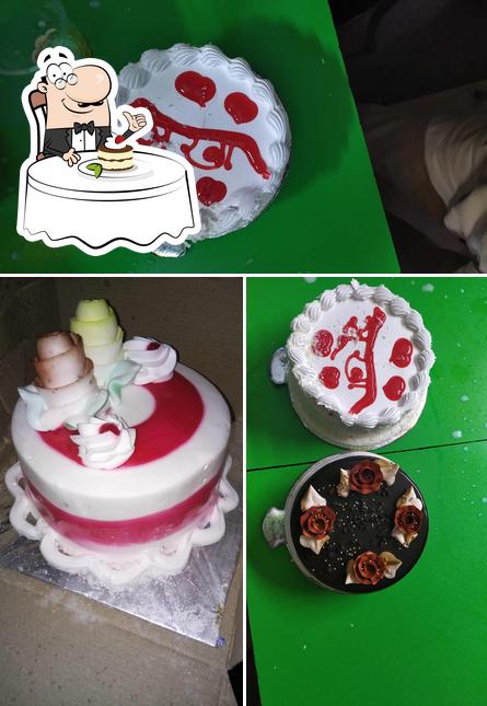 Sangam Restaurant & bakery Fast Food Cake Pizza Burger serves a number of sweet dishes