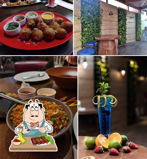 The Stables offers meat dishes