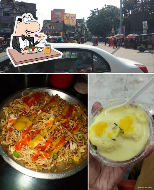 Check out the picture depicting food and exterior at Basant Bahar