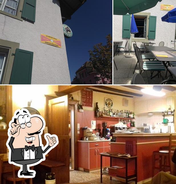 Gli interni di Restaurant Au Cerf d’or