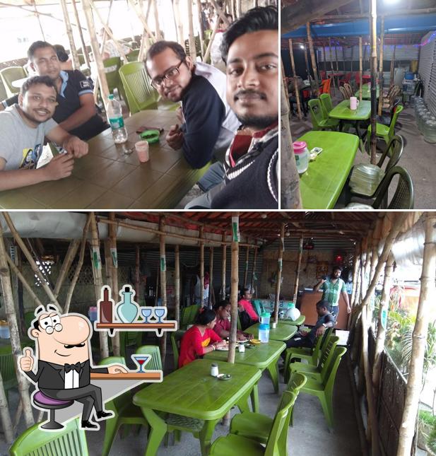 The interior of BINDAS DHABA