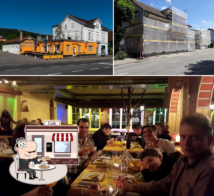 La esterno e interni del ristorante