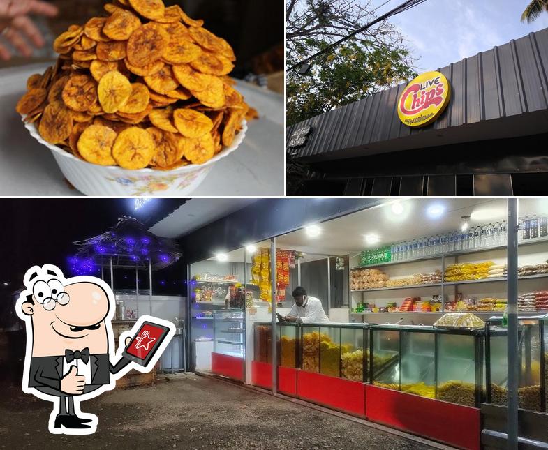 Look at the picture of Live Chips, ചായേം കടിയും