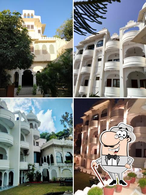 Check out how SWAROOP VILAS - LAKE FACING BOUTIQUE HOTEL looks outside