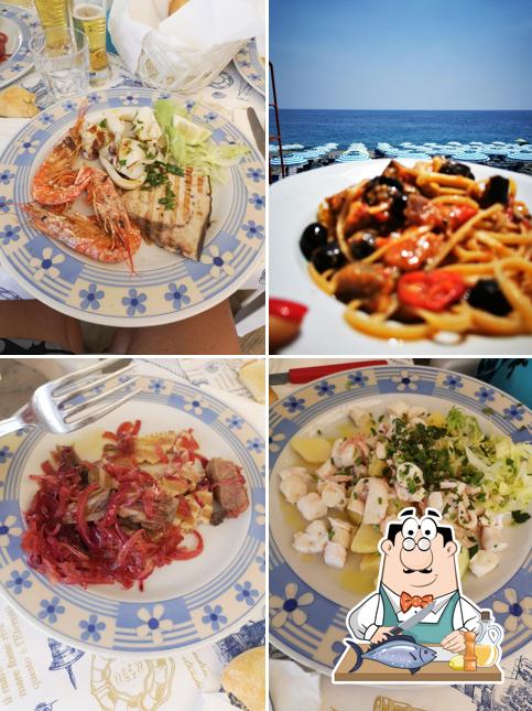 Salmone grigliato al Stabilimento Balneare Blumarine