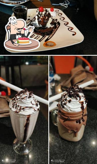 The Chocolate Room serves a variety of desserts