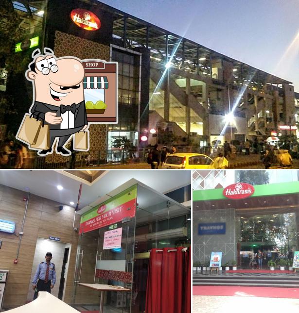 The exterior of Haldiram's - Malviya Nagar