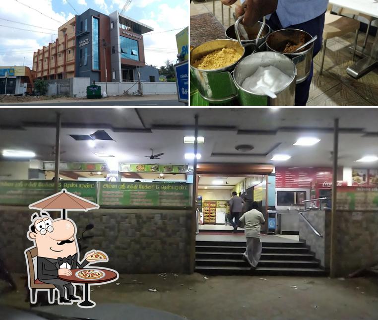 Sakthi Cafe and Restaurant is distinguished by exterior and food