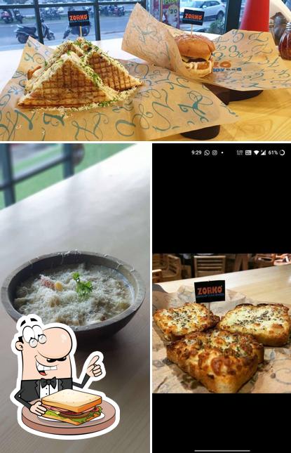 Grilled cheese sandwich at Zorko Brand Of Food Lovers