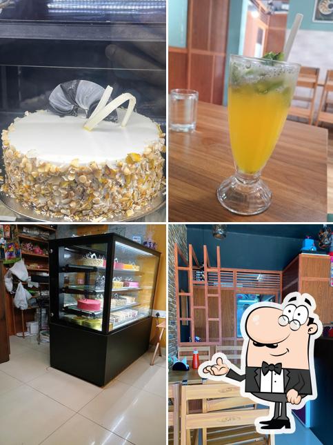 This is the image displaying interior and food at Lee cakesAnd cafe