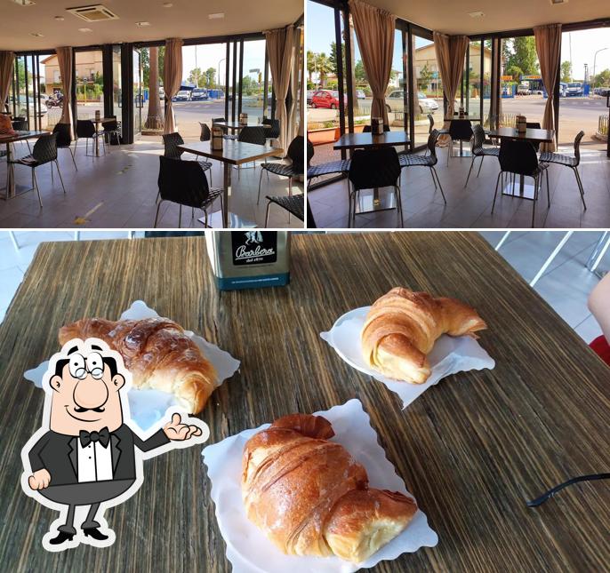 La interni e cibo del ristorante