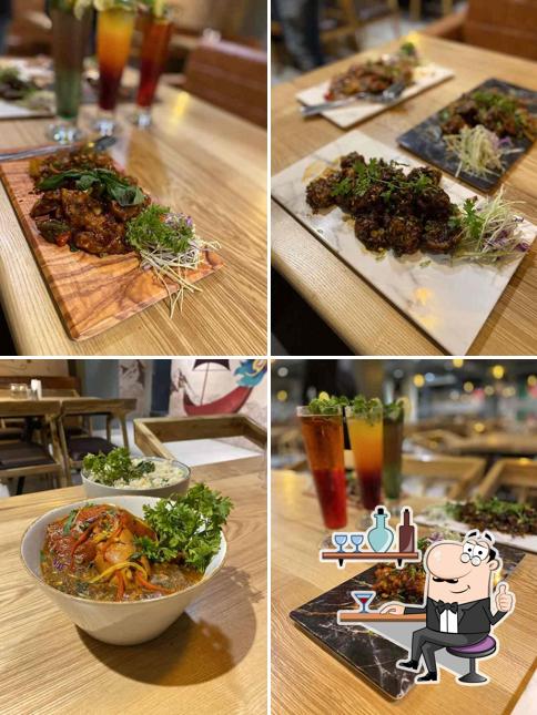 The interior of Oishii Pan Asian Fine Dining