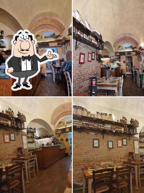 Gli interni di Sira e Remino - L'Osteria a Siena