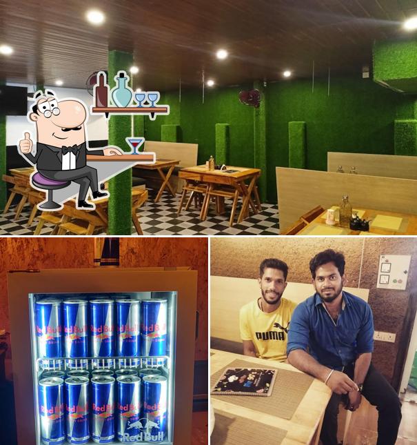 The interior of Mr 90's family Restaurant