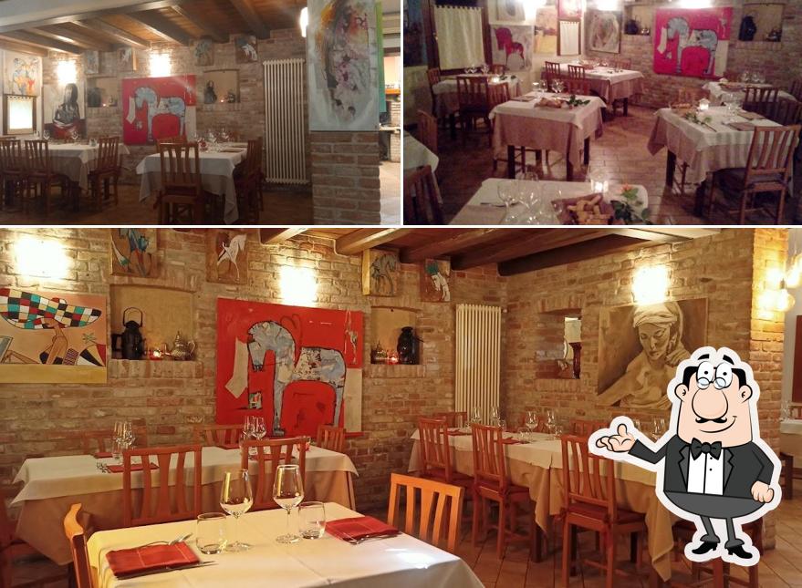 Gli interni di Trattoria da Luciano