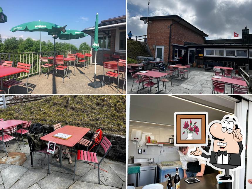 Gli interni di Bergrestaurant Albishorn