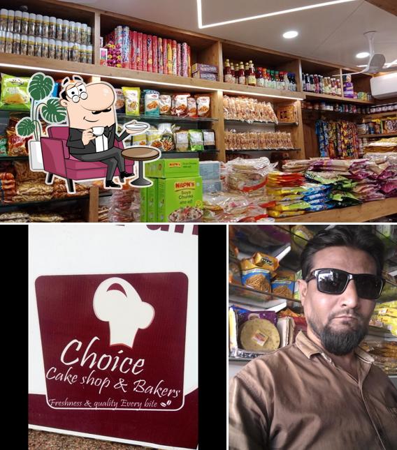 The interior of Choice Cake shop & Baker's