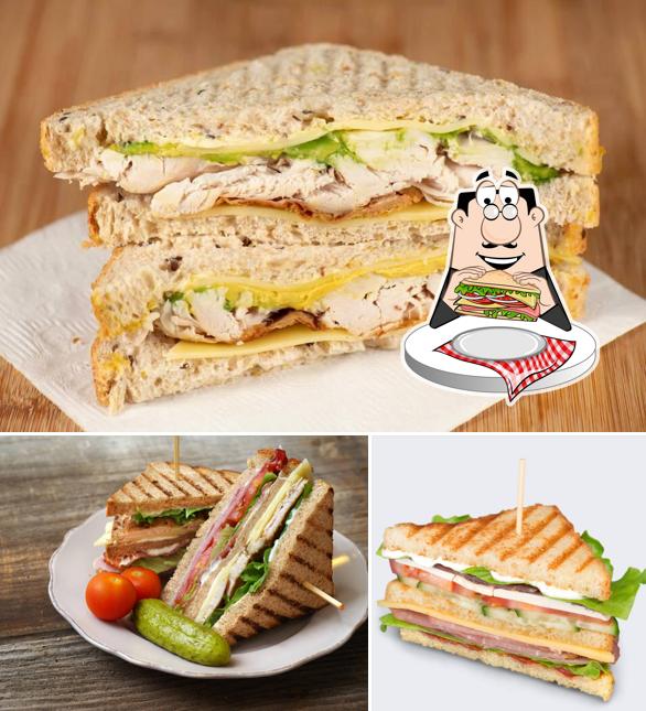 Club sandwich at The Food Brigade