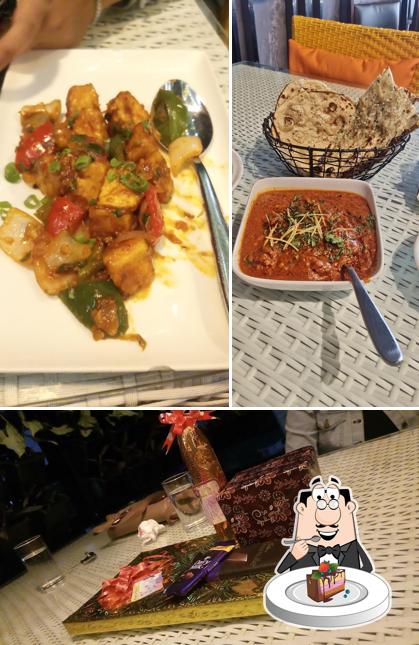 Chocolate cake at Tiara Restro