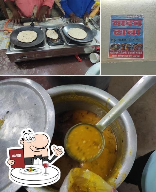 Food at Yadav Dhaba यादव ढाबा (शुद्ध शाकाहारी भोजनालय)