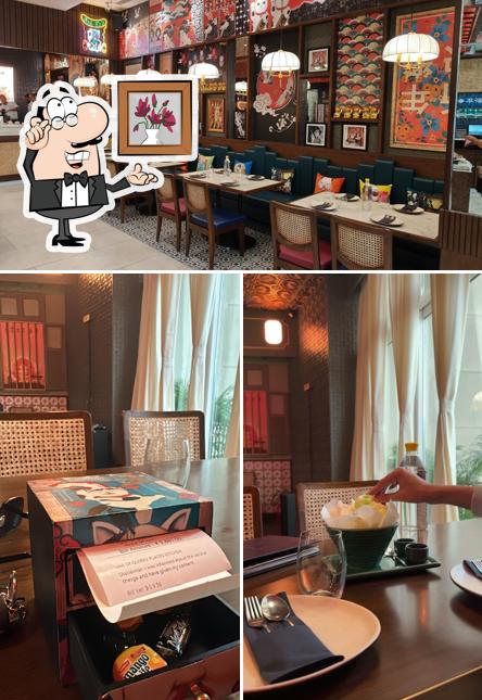 Take a seat at one of the tables at Mamagoto