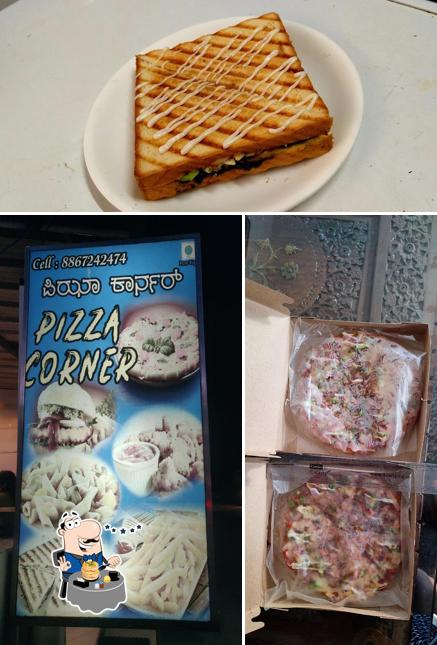 Food at Pizza Corner ಪಿಜ್ಜಾ ಕಾರ್ನರ್