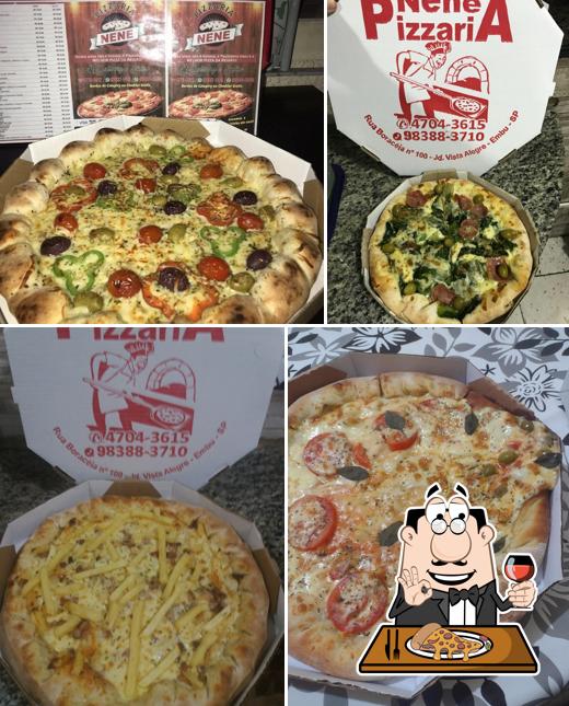 No Nenê Pizzaria, você pode desfrutar de pizza