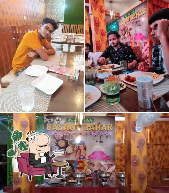 The interior of Basant bahar family restaurant