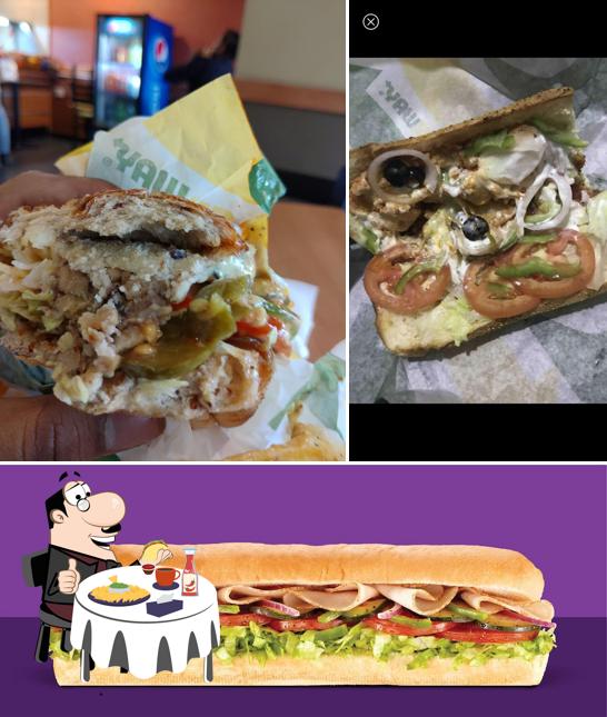 Get a burger at Subway Bhakti Dham Society