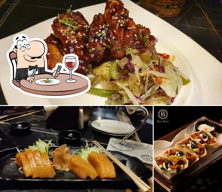 Food at Black Orchid Restobar
