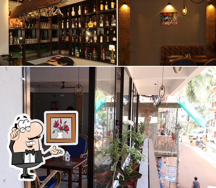 Take a seat at one of the tables at Cafe Unparalleled