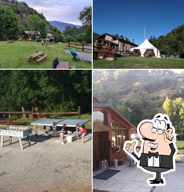 Gli interni di Ristorante Il Mulino Di Mattie Di Chalier Sas