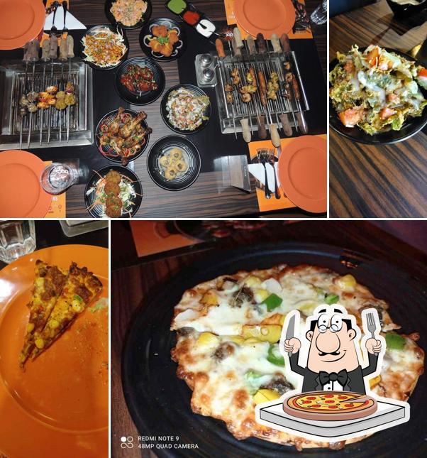 Get pizza at The Barbeque Company