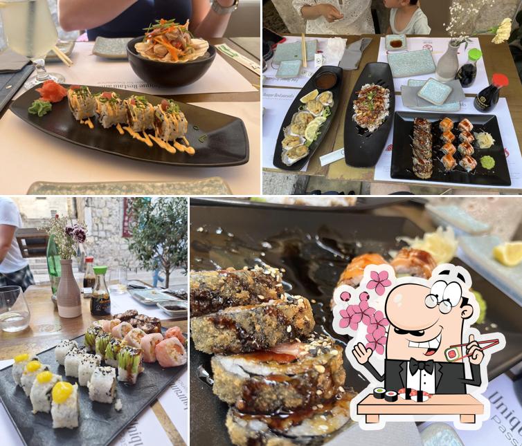 Ordina le diverse opzioni di sushi