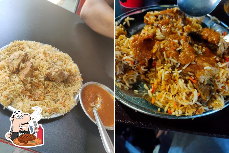 Alnoor Biryani Centre provides meat dishes