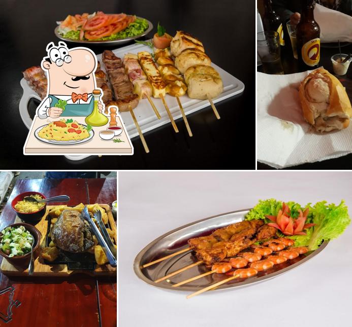 Comida em Chicos Grill Espetinhos