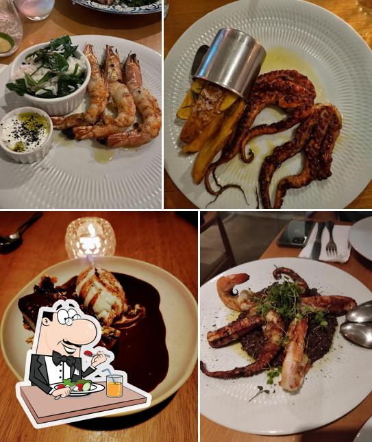 Platos en Myk Restaurante