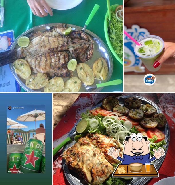 Sopa de moluscos em Quiosque Samucas